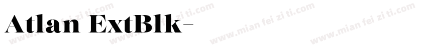 Atlan ExtBlk字体转换